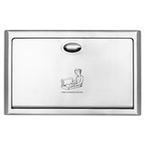 Stainless Steel Horizontal Recessed Baby Changing Station