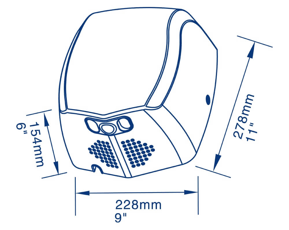 Biodrier 3D Smart Dry Hand Dryer with HEPA Filter - Hand Dryers UK™