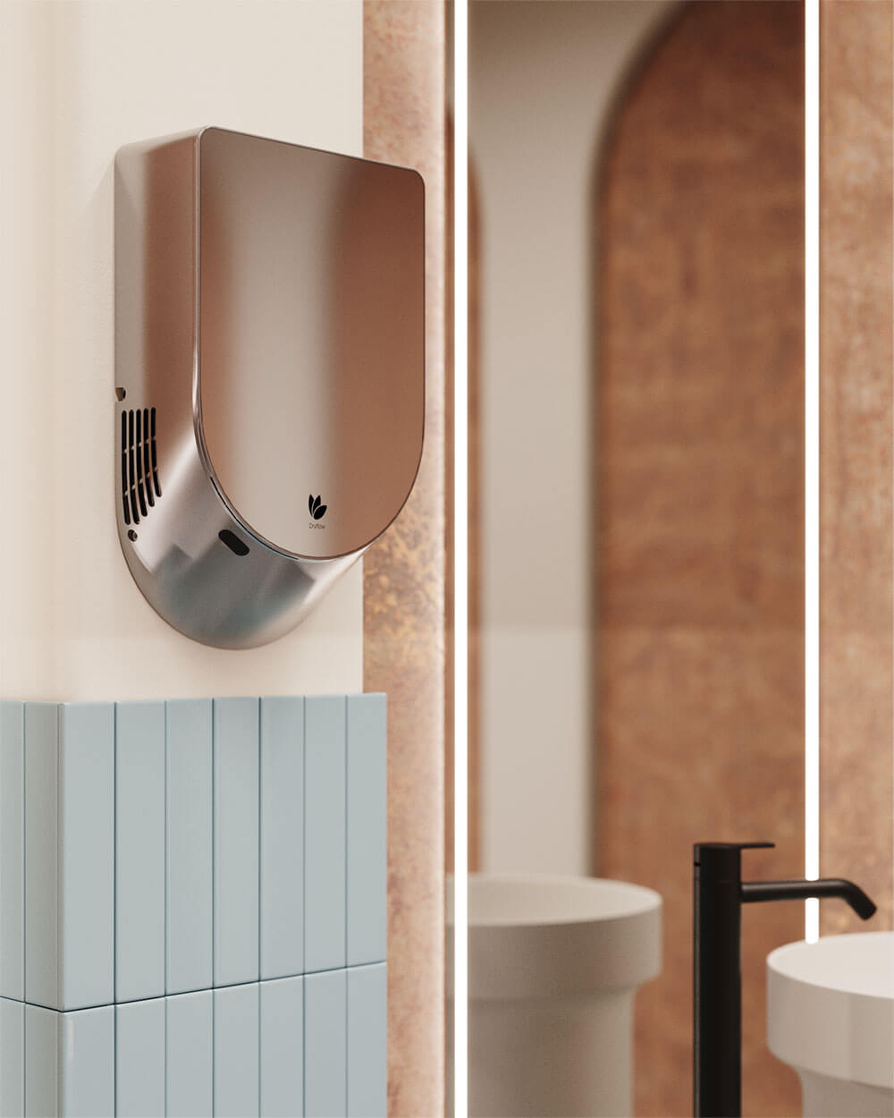 Dryflow Infinity Hand Dryer with HEPA - Hand Dryers UK™