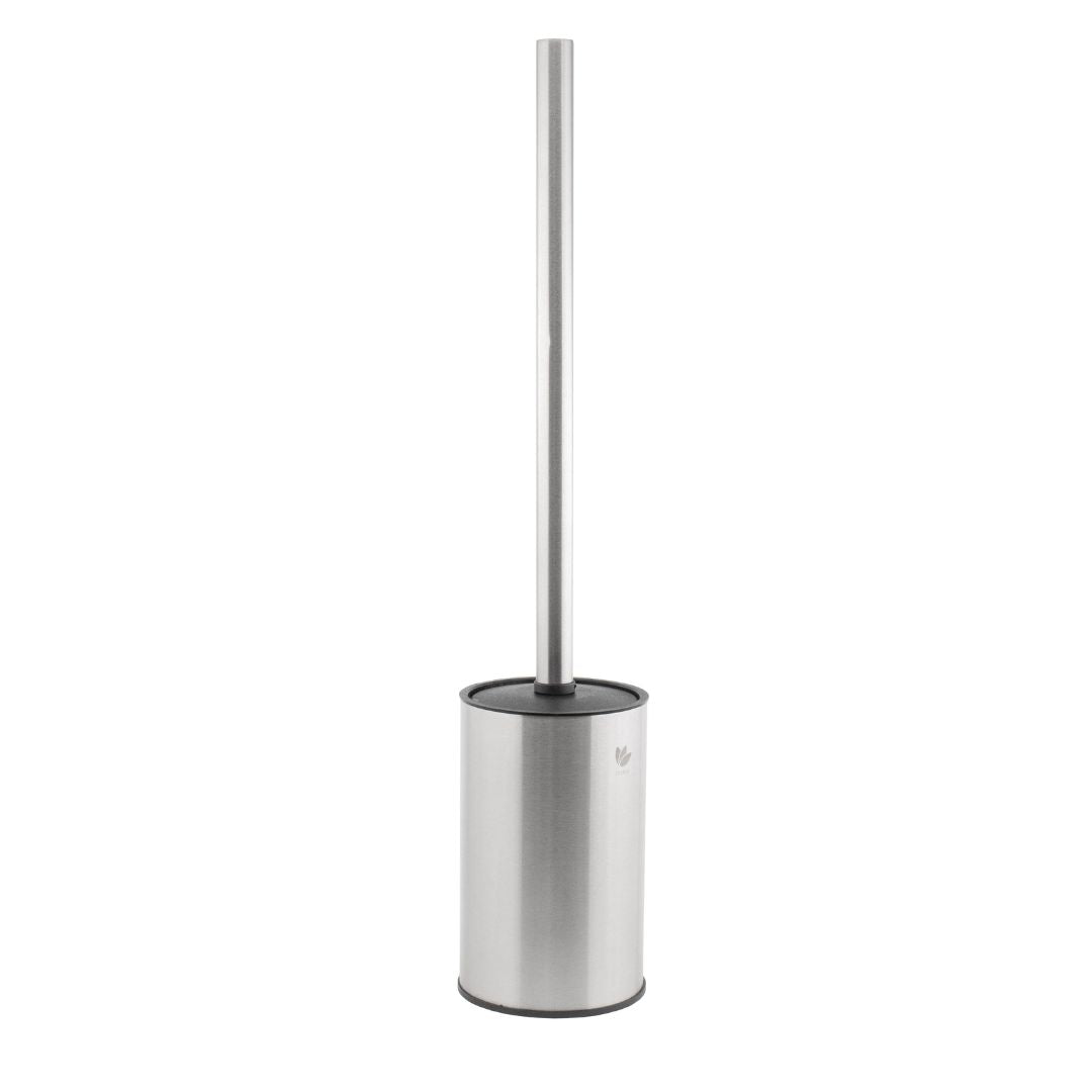 Stainless Steel Free Standing Toilet Brush Set