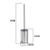 Stainless Steel Free Standing Toilet Brush Set