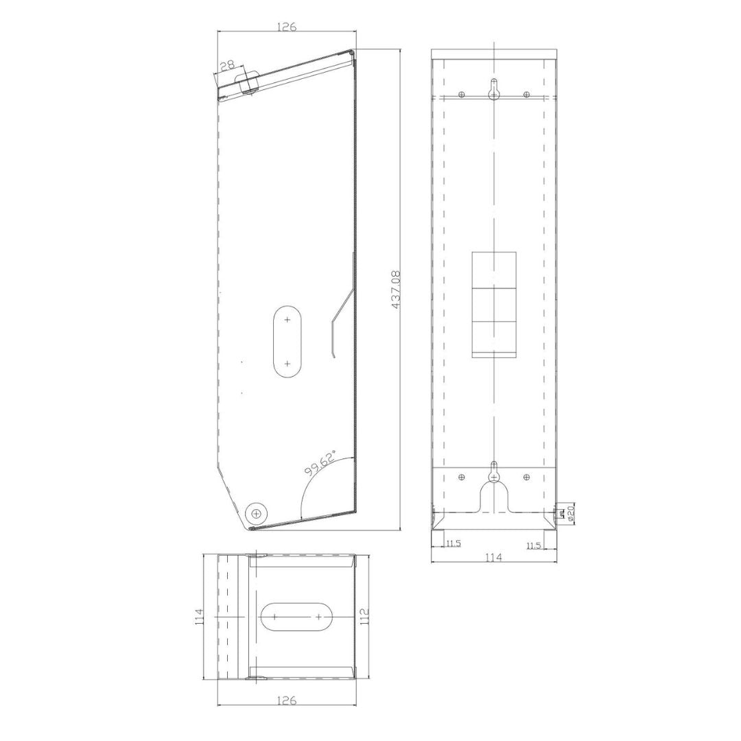 Stainless Steel Toilet Roll Dispenser - 3 Roll