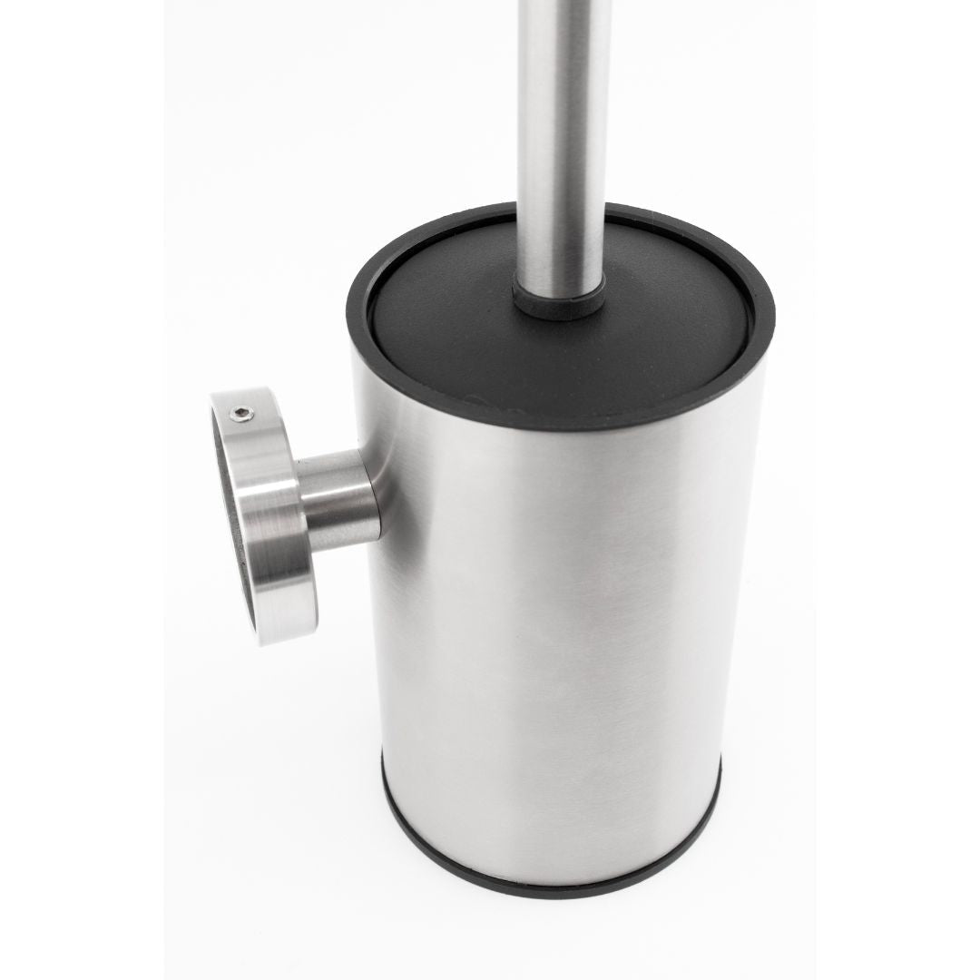 Dryflow Stainless Steel Wall Mounted Toilet Brush Set