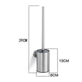 Dryflow Stainless Steel Wall Mounted Toilet Brush Set