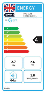 Delonghi Pinguino PAC EL98 ECORFL Portable Air Conditioning Unit - Hand Dryers UK™