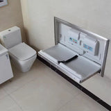 Stainless Steel Horizontal Recessed Baby Changing Station