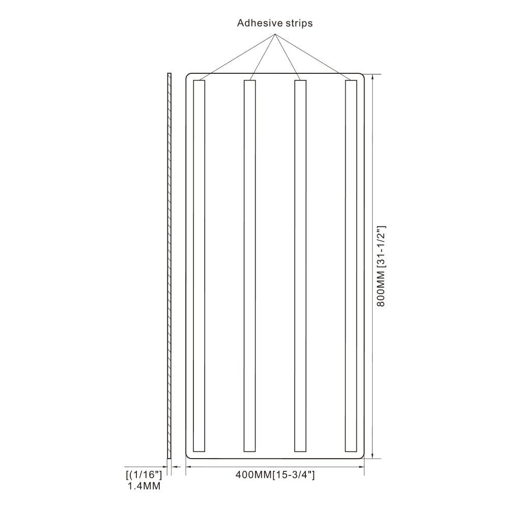 Hand Dryer Splash Back Stainless Steel Wall Guard with Adhesive Fixing - Hand Dryers UK™